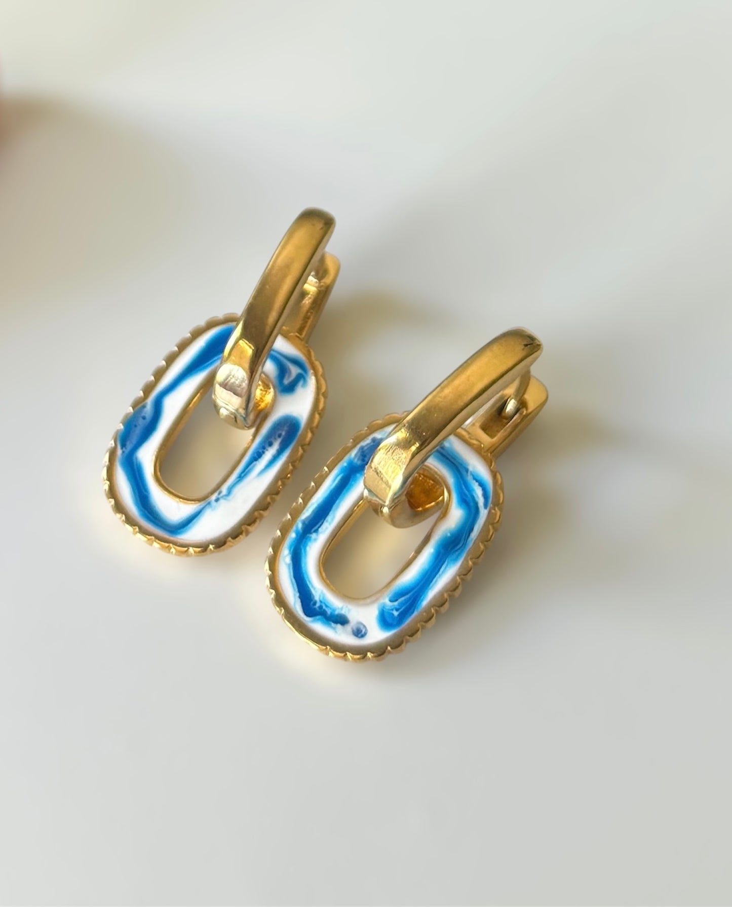 Cobalt Rectangle Dangle