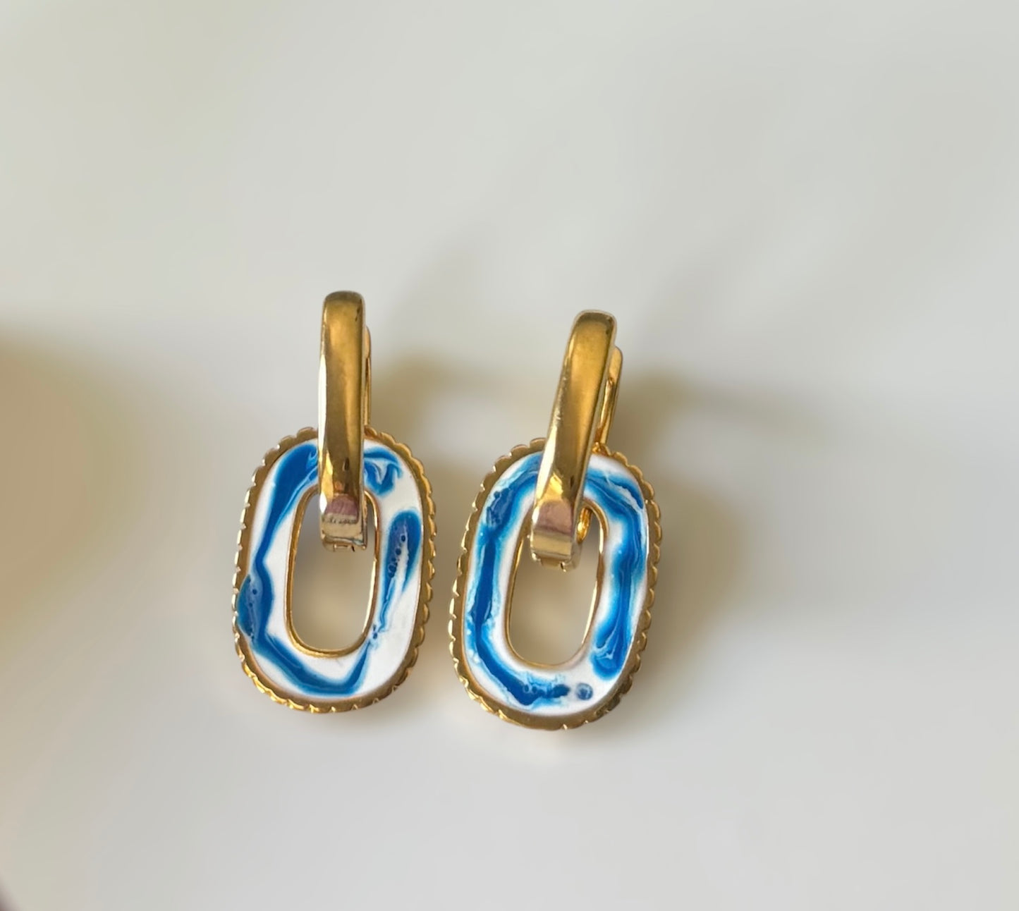 Cobalt Rectangle Dangle