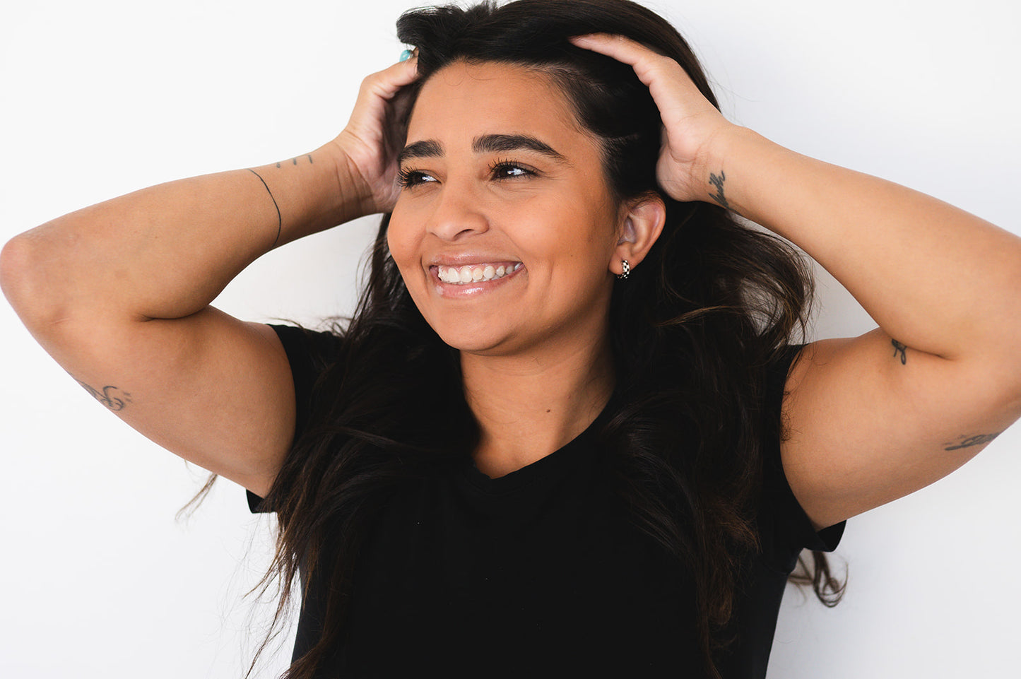 Checkered Huggie (Black)