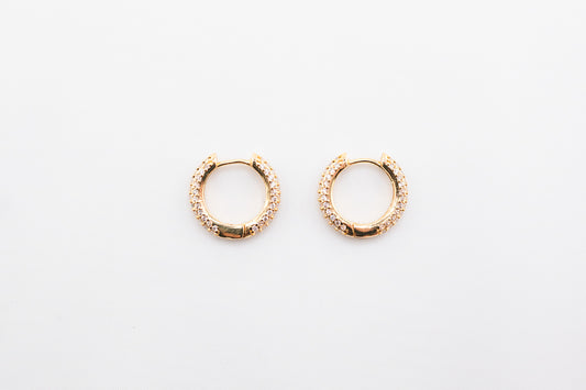PavΓ© Diamond Huggie (Gold)