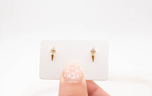 Spiked Diamond Flatback Dangle