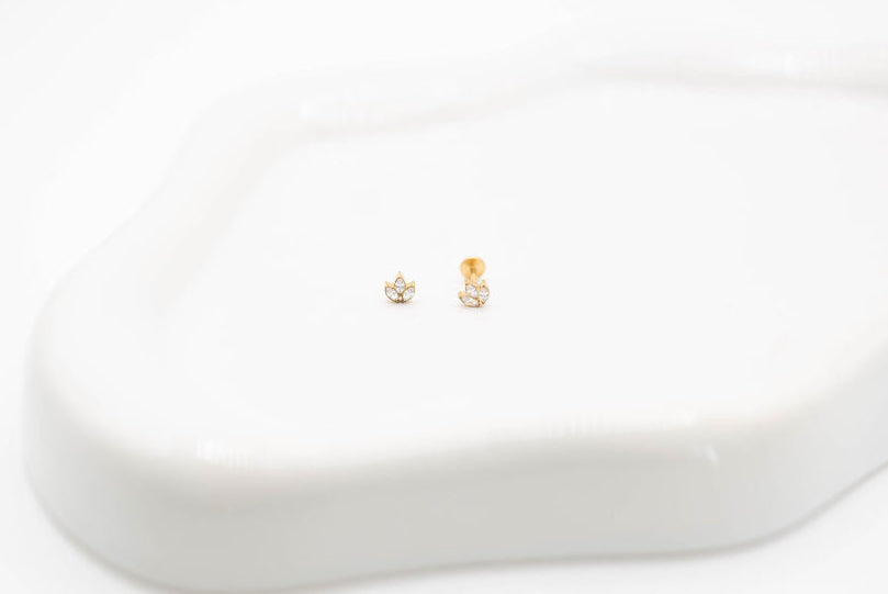 Triple Diamond Marquise Flatback