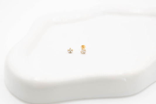 Triple Diamond Marquise Flatback