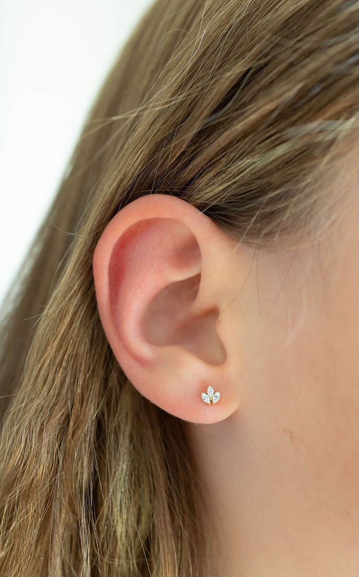 Triple Diamond Marquise Flatback