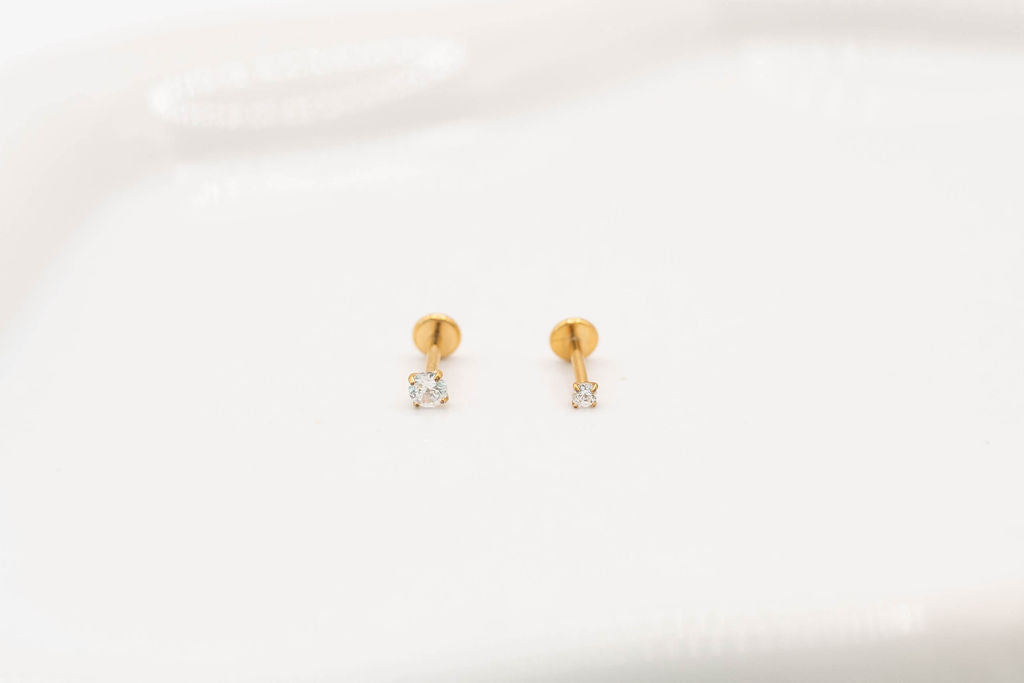 Micro 2mm Diamond CZ Flatback