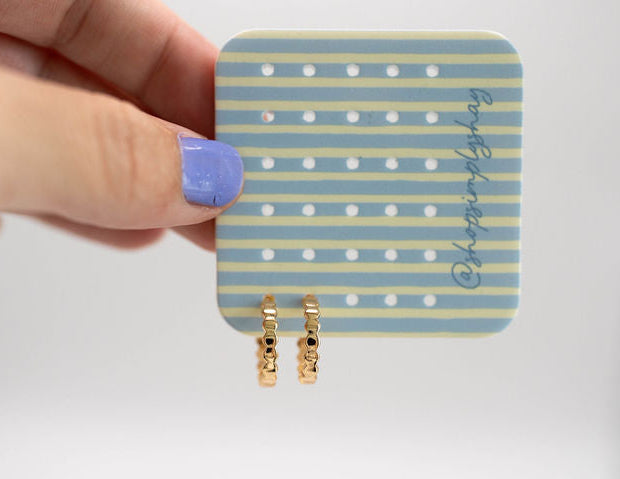 Zigzag Hoop (Gold)