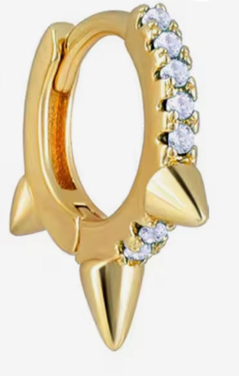 Spiked Diamond Huggie